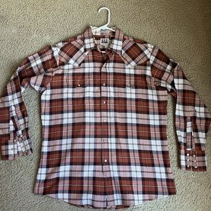 COPY - Ely Cattleman- Mens Large Pearl snap